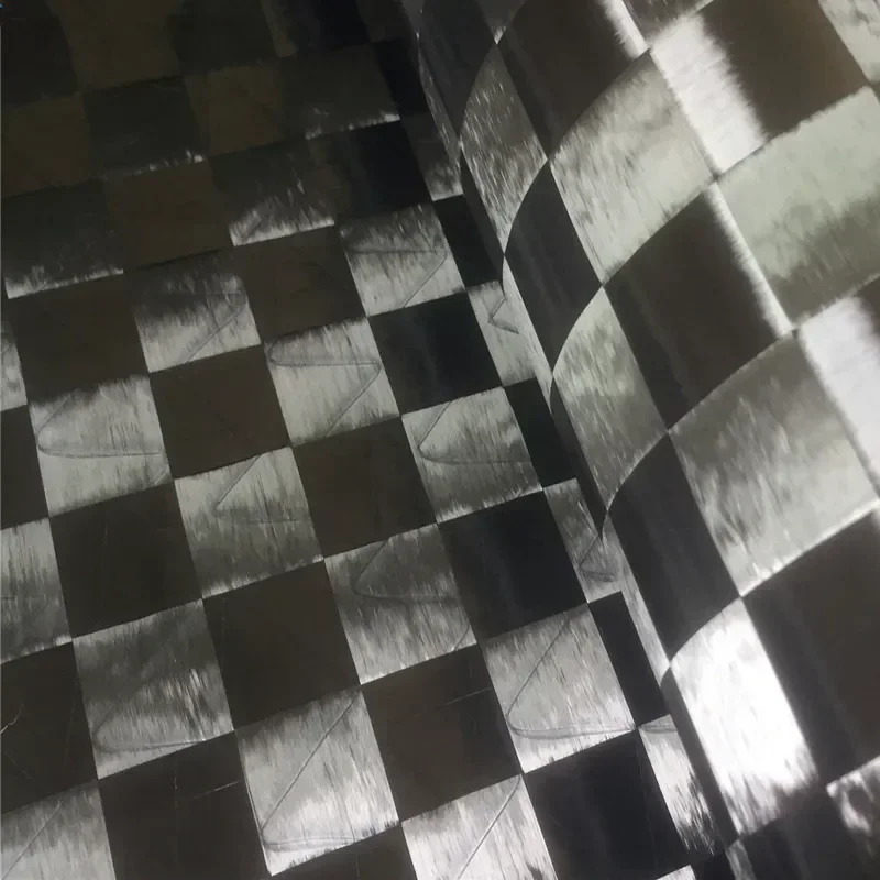 12K 80gsm 16mm*16mm Stretch Plain Big plaid Real Carbon Fiber Cloth Carbon fabric 40"/1m szerokość * 1m długość zwijanie Nie przycinaj — zdjęcie 4