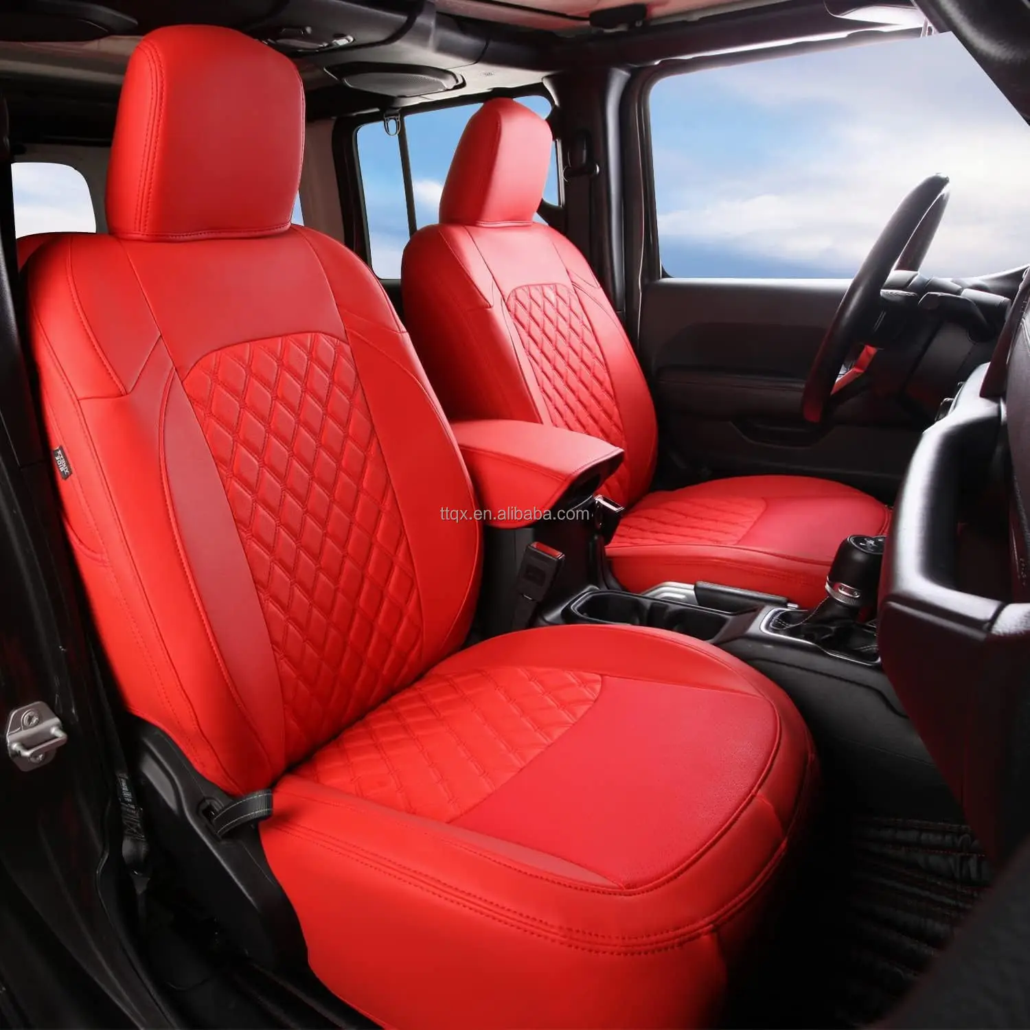 

Car Seat Covers Leather Car Accessories Waterproof Car Seat Protect 2018-2024 Unlimited Luxury For Jeep Wrangler JL Accessories