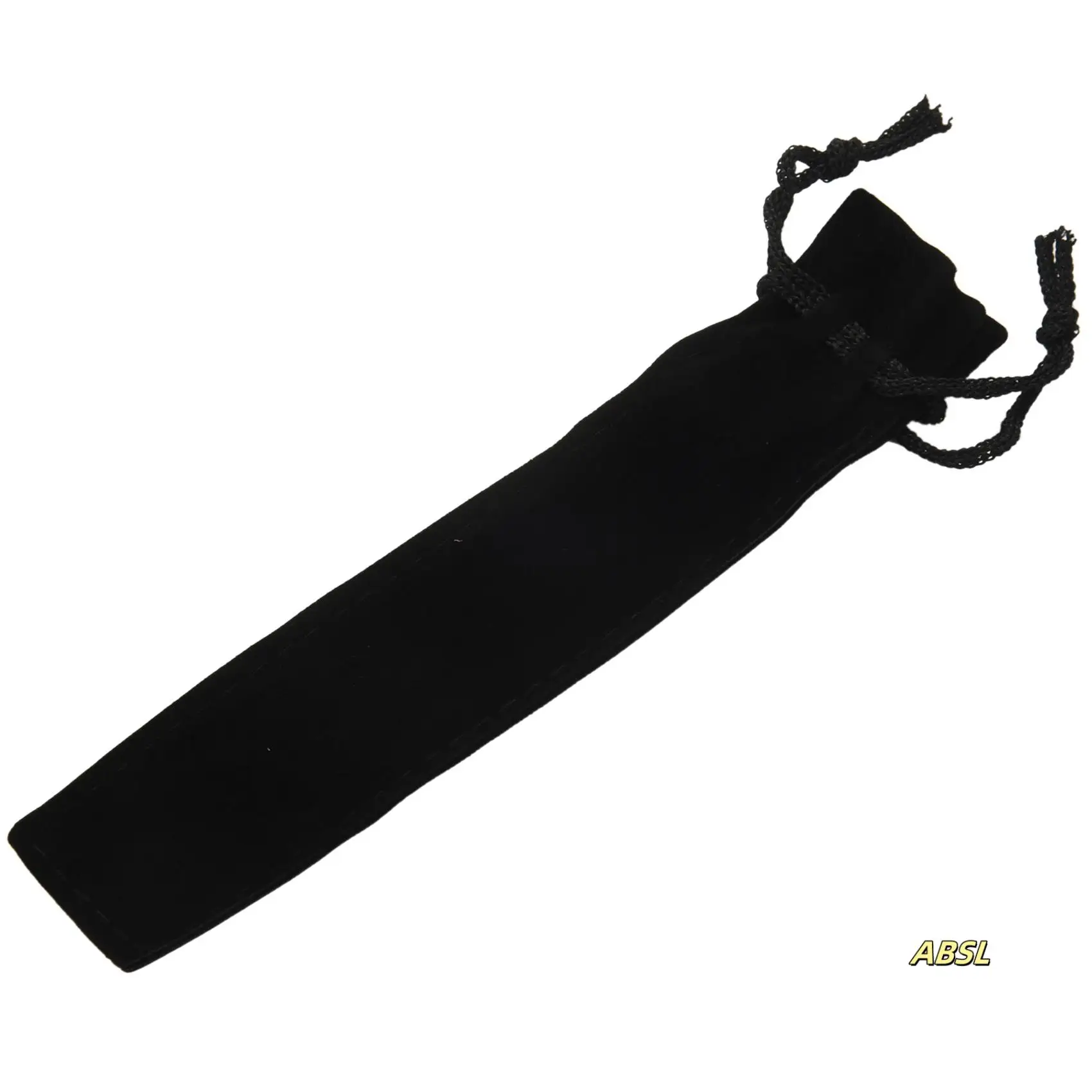 

200 Pcs Black Velvet Pen Pouch Sleeve Holder Single Pen Bag Case Pencil Bag