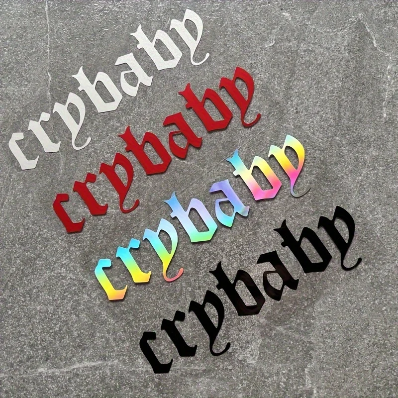 

1PC Cry Baby Motorcycle Stickers Waterproof for Motorbike Fuel Tank Car Bumper Trunk Windshield Body Self-adhesive Vinyl Decals