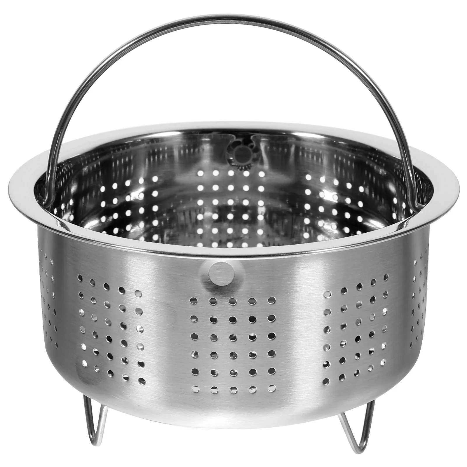 

Stainless Steel Steaming Basket Round Multi-Function For Rice Cooker Vegetables Seafood Potatoes Eggs Kitchen Cooking