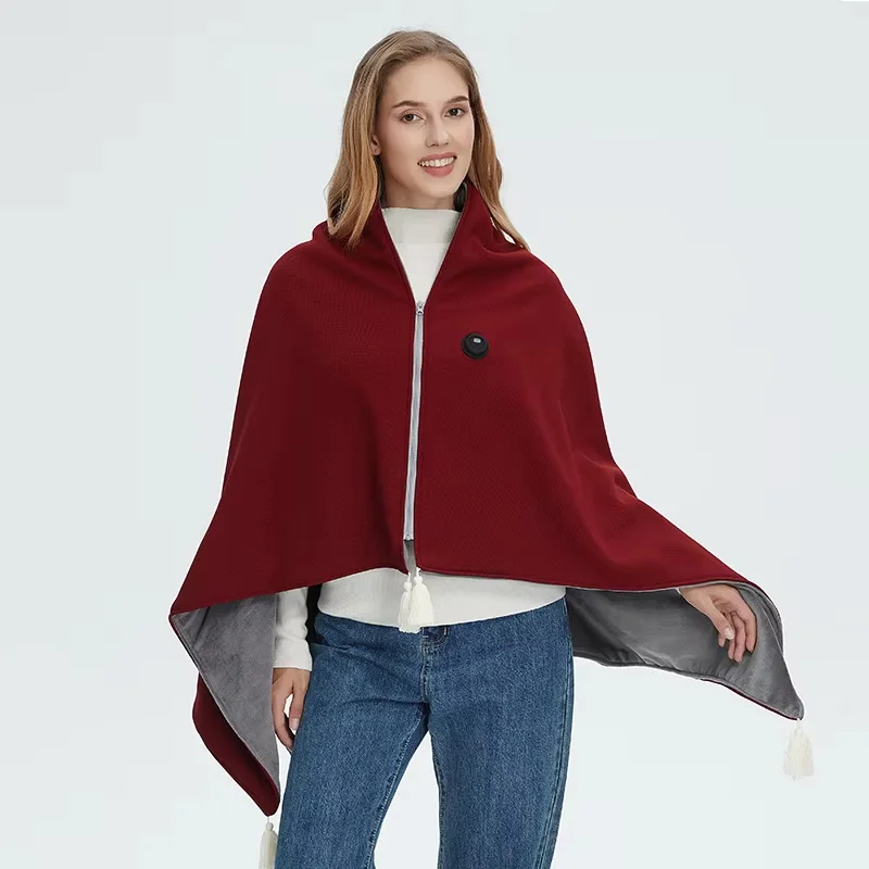 

Электрический плед-накидка с подогревом для женщин, мягкий, моющийся, с USB-подогревом, для сна, зимний, теплый, для дома