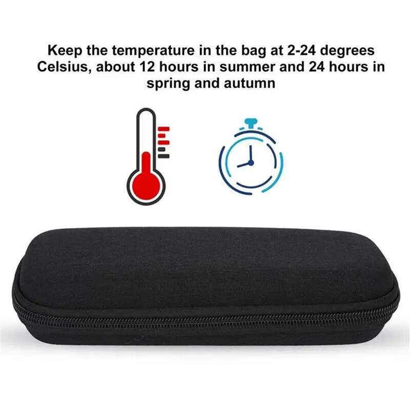 Diabetic Insulin Cooling Bag Pocket Pill Protector without Gel Cooler Insulation Pouch Medicla Kit Organiser Waterproof Oxford