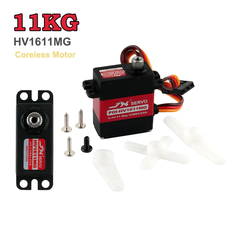 

1PCS/2PCS/4PCS PDI-HV1611MG 8.4V 11KG Micro Digital Servo Metal Gear Coreless Motor Servos DIY Parts for RC Helicopter Crawler