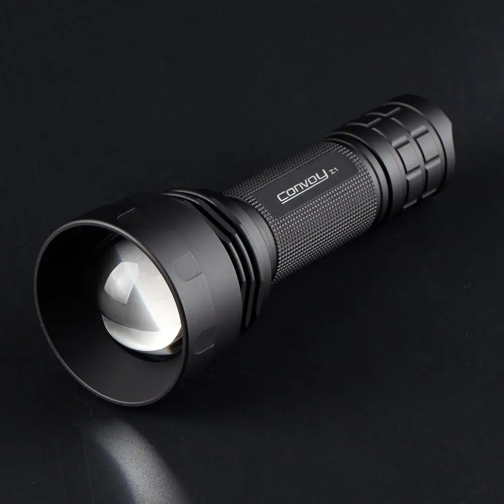 Convoy Z1 SST40 2000LM Zoomable LED Flashlight 5000K/6500K 18650/21700 Battery 4/12-Group Modes Temperature Control Torch Lamp