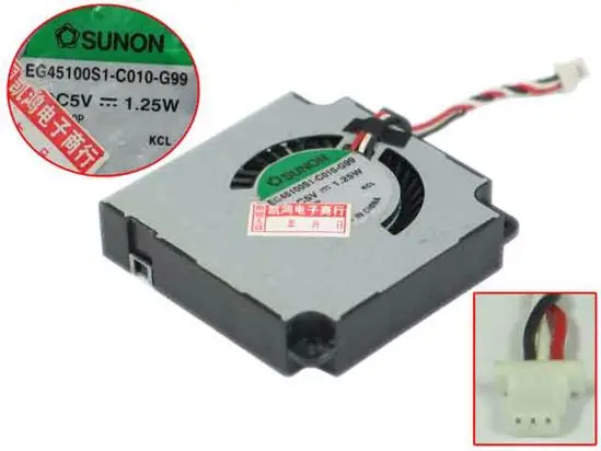 

SUNON EG45100S1-C010-G99 DC 5V 1.25W 3-wire Server Cooling Fan