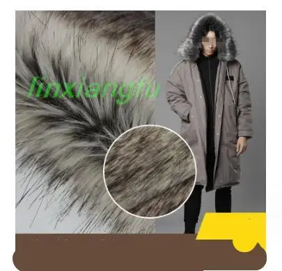 Artificial fur, Shanghai style long fur, light red gray long plush, fashion fur hat fur fabric.