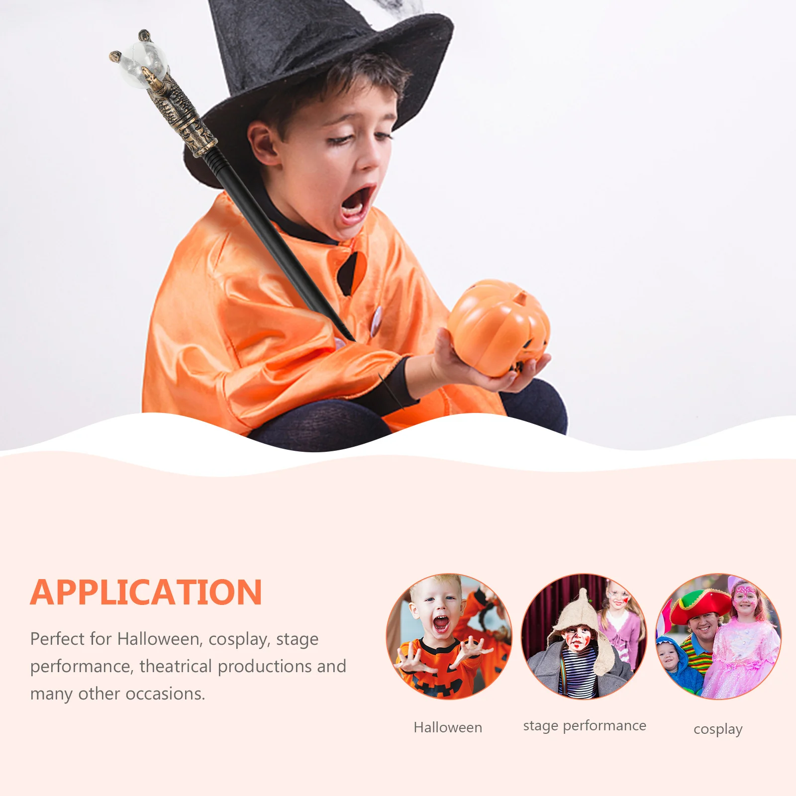 1pc Claw Scepter Durable Plastic Costume Prop For Halloween Cosplay Cosplay Prop Photo Stage Performance Accessory