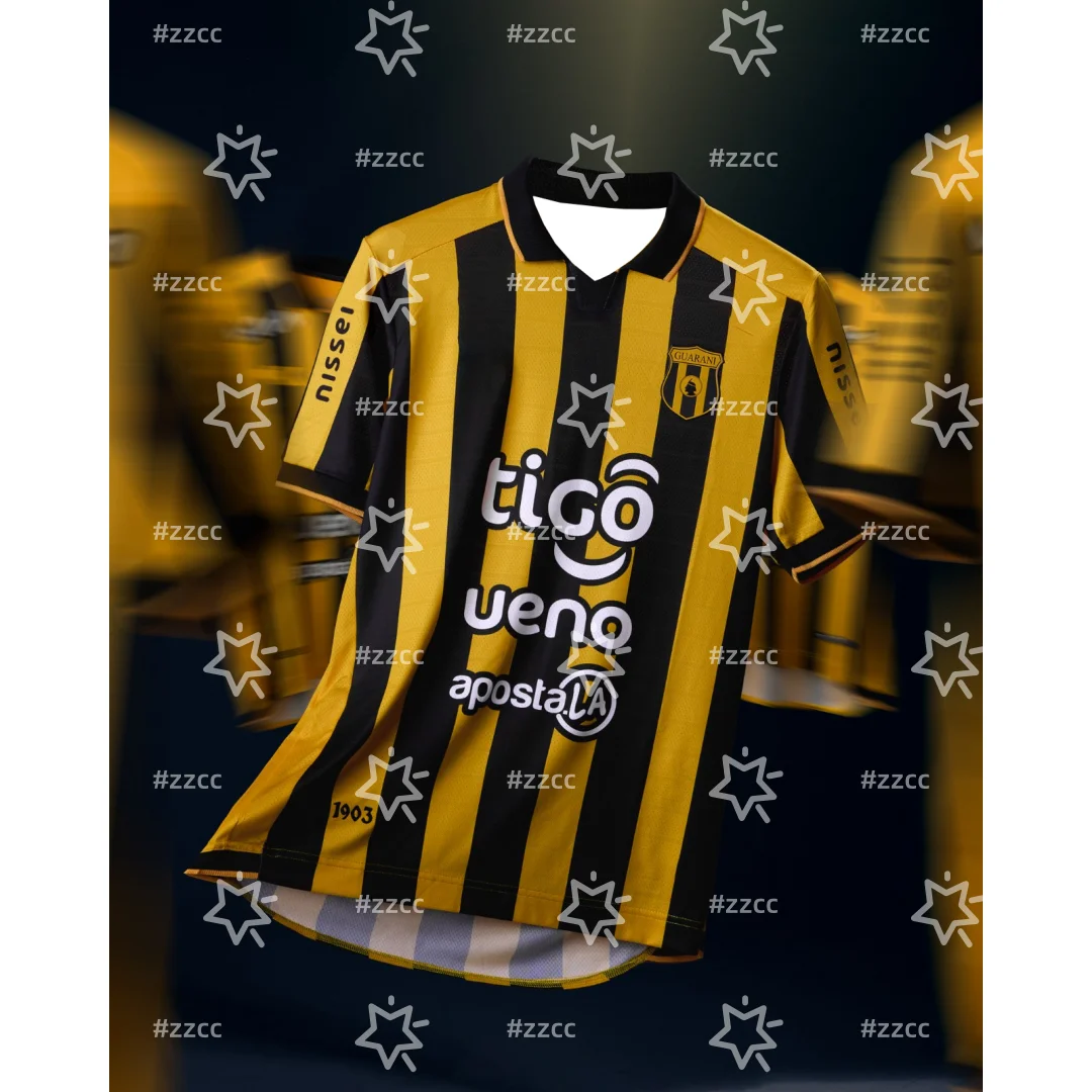 

25-26 Primera Division de Paraguay Club Guaraní футбольная майка Тренировочный костюм для соревнований Спортивная мужская футболка Dry Quick