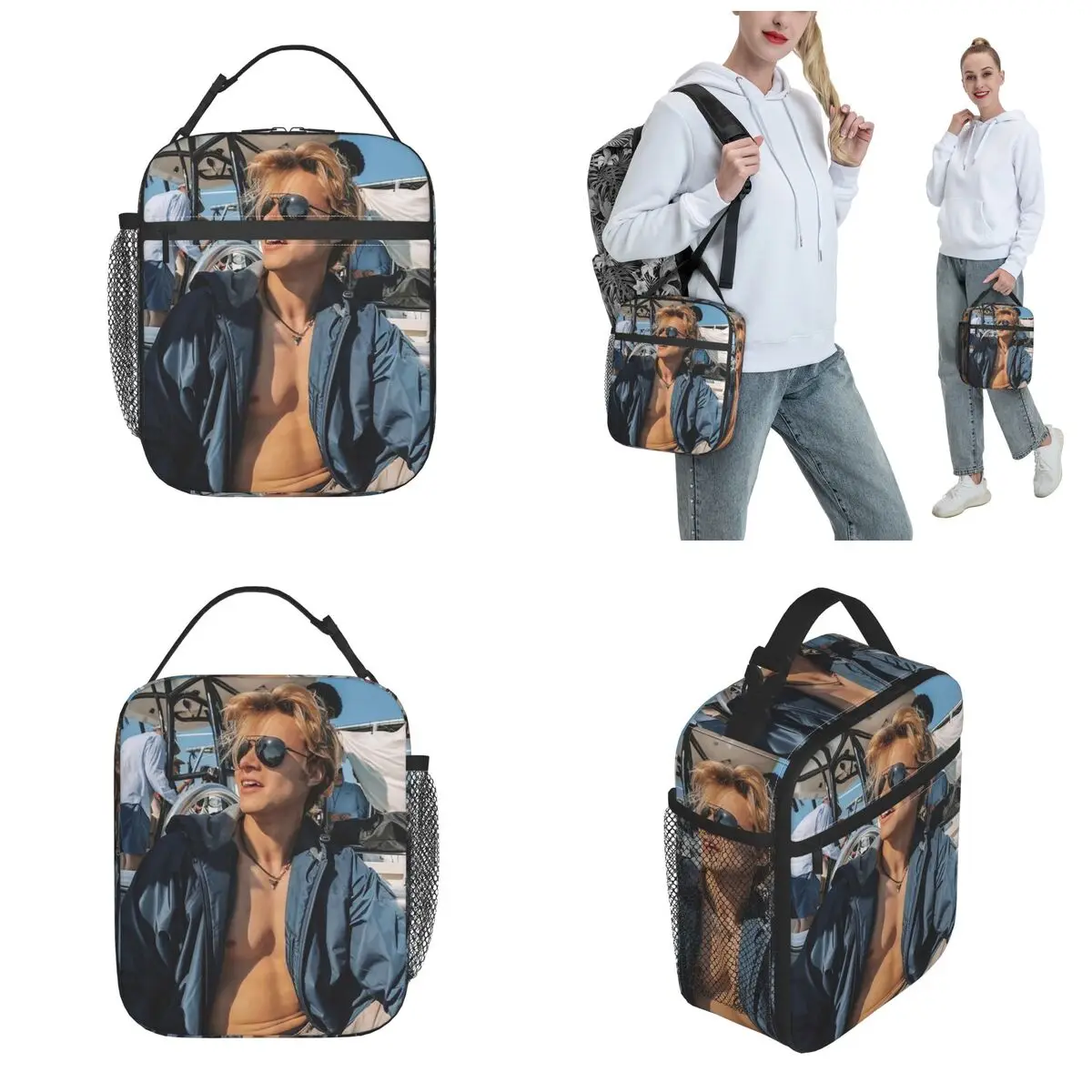 Rudy Pankow JJ Maybank Poster Accessories Insulated Lunch Bag For School Food Storage Bag Portable Cooler Thermal Lunch Boxes