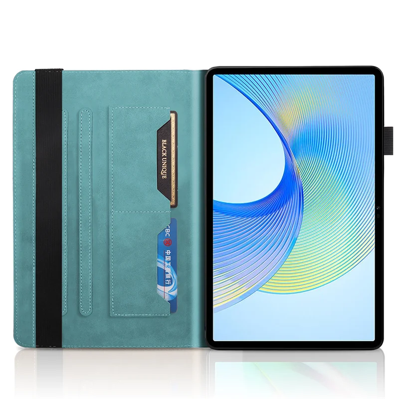 Tablet for Samsung Galaxy Tab S9 FE Case 10.9 inch 3D Tree Embossed Flip Stand TPU Cover for Funda Galaxy Tab S9 FE S9FE Case