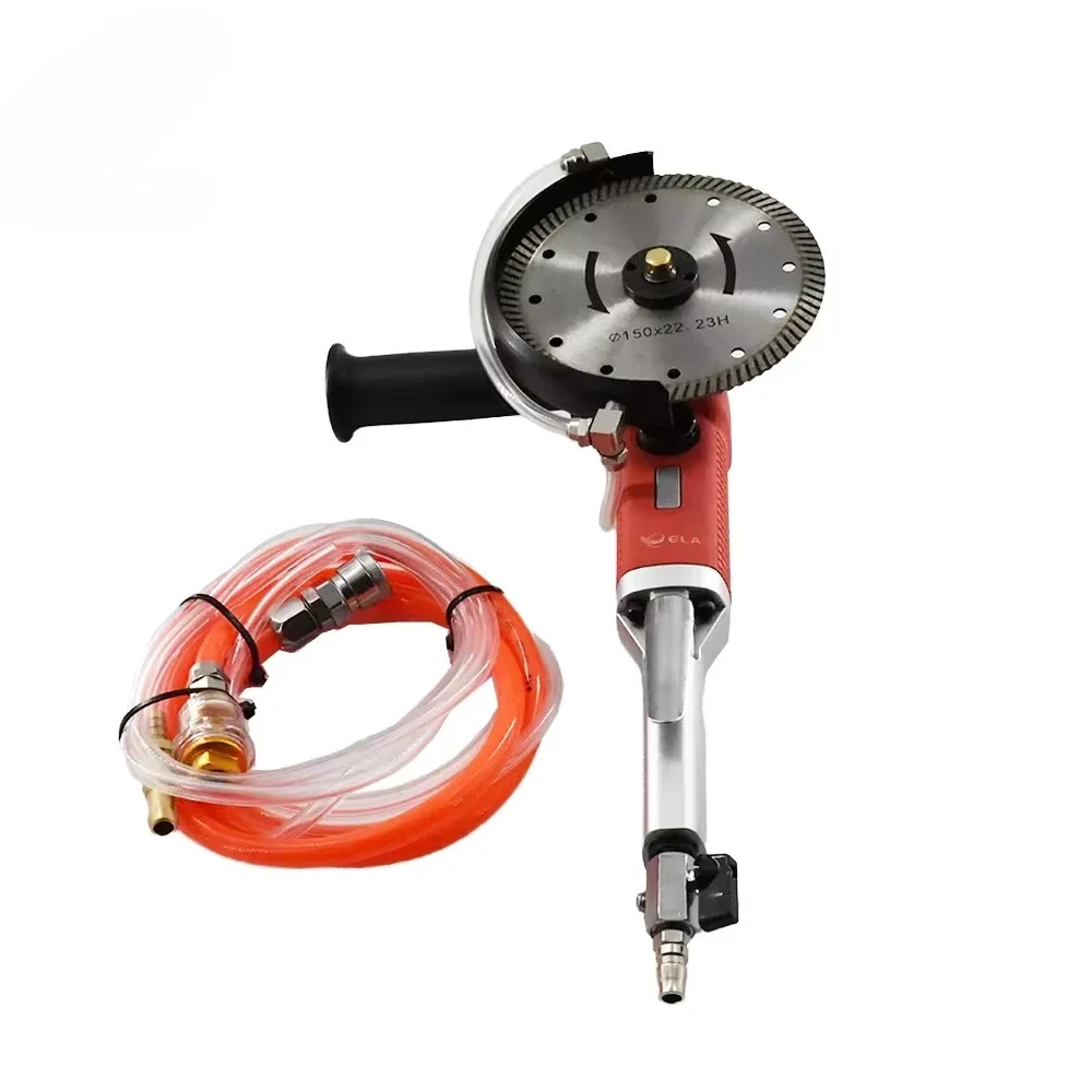 6 Inch Pneumatic Angle Grinder Wet Cutting with Diamond Saw Blade Cutting Disc OEM Customized