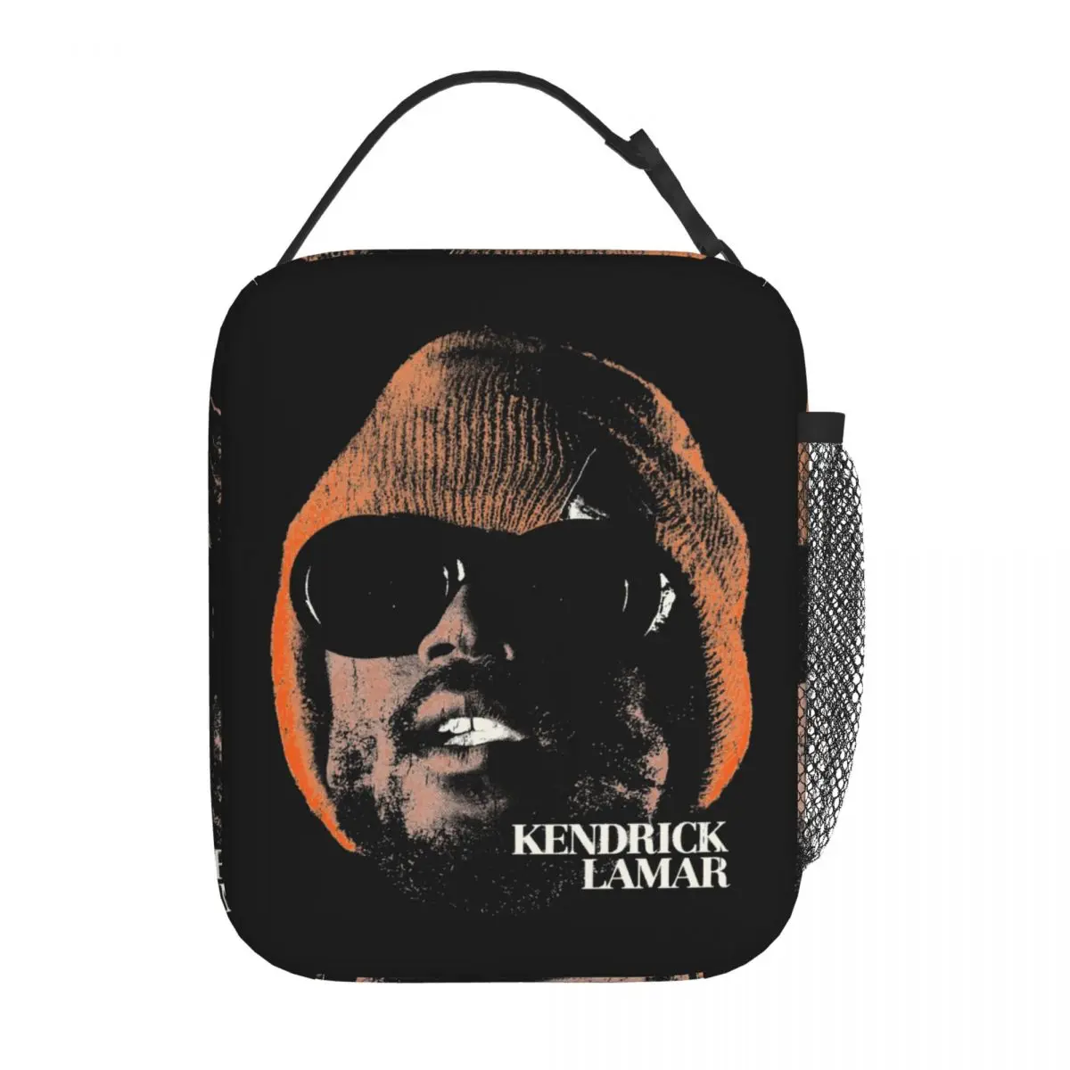 Kendrick Lamar Old School Rap Rapper Music Insulated Lunch Bag for Men Food Container Bags Reusable Thermal Cooler Lunch Boxes