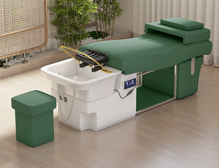 Hairdressing salon, shampoo bed, hairdressing shop, fiberglass basin seat, simple and thickened