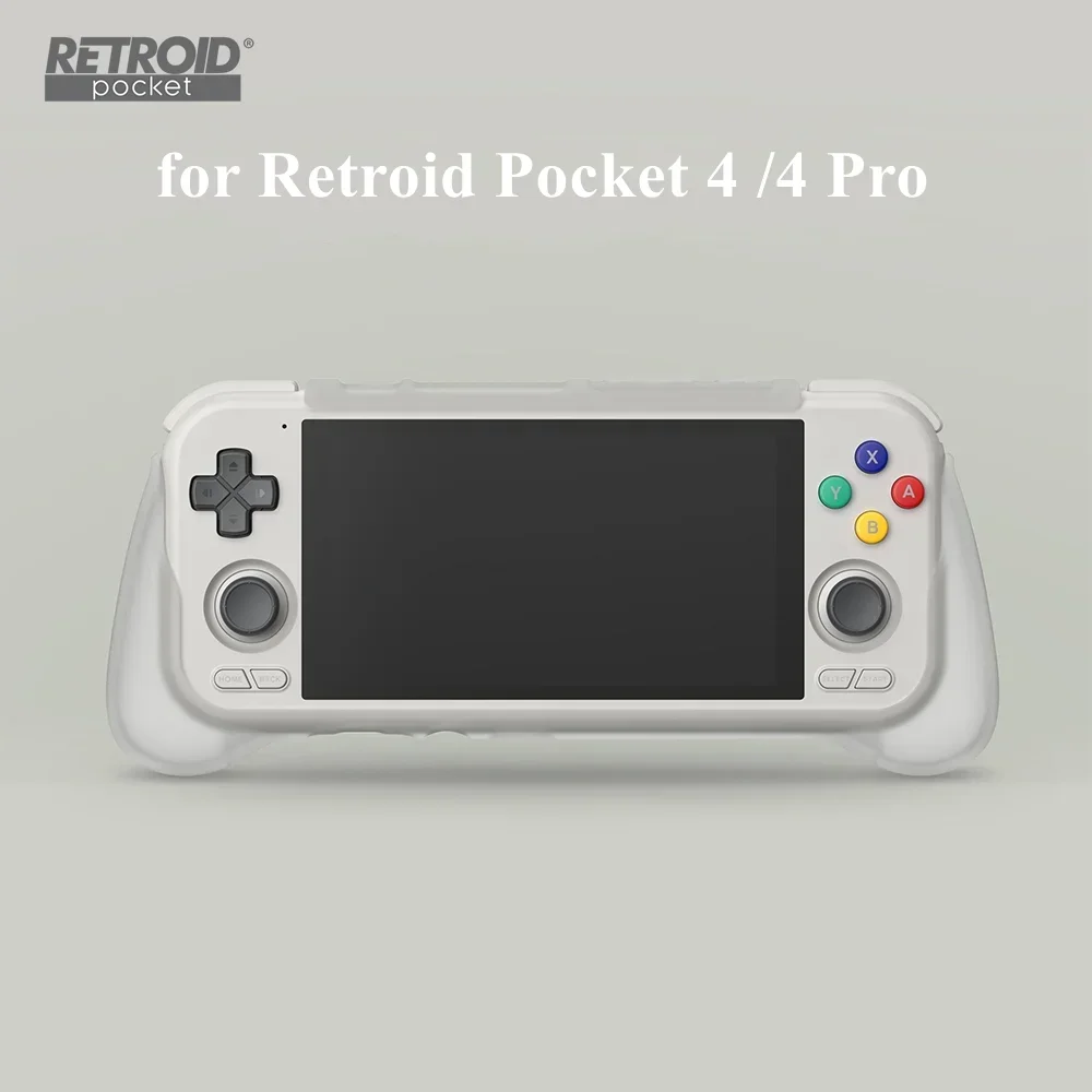 Retroid Pocket 4および4 pro用の収納バッグ,輸送ケース,レトロビデオゲームコンソール,黒と白のグリップ