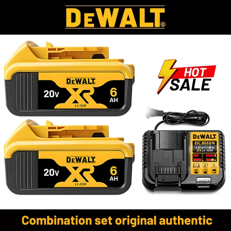 

Original Dewalt 20V Battery, dewalt 2AH/5AH/6AH Rechargeable Lithium-Ion Battery, Dewalt DCB206 Power Tool Replacement Battery