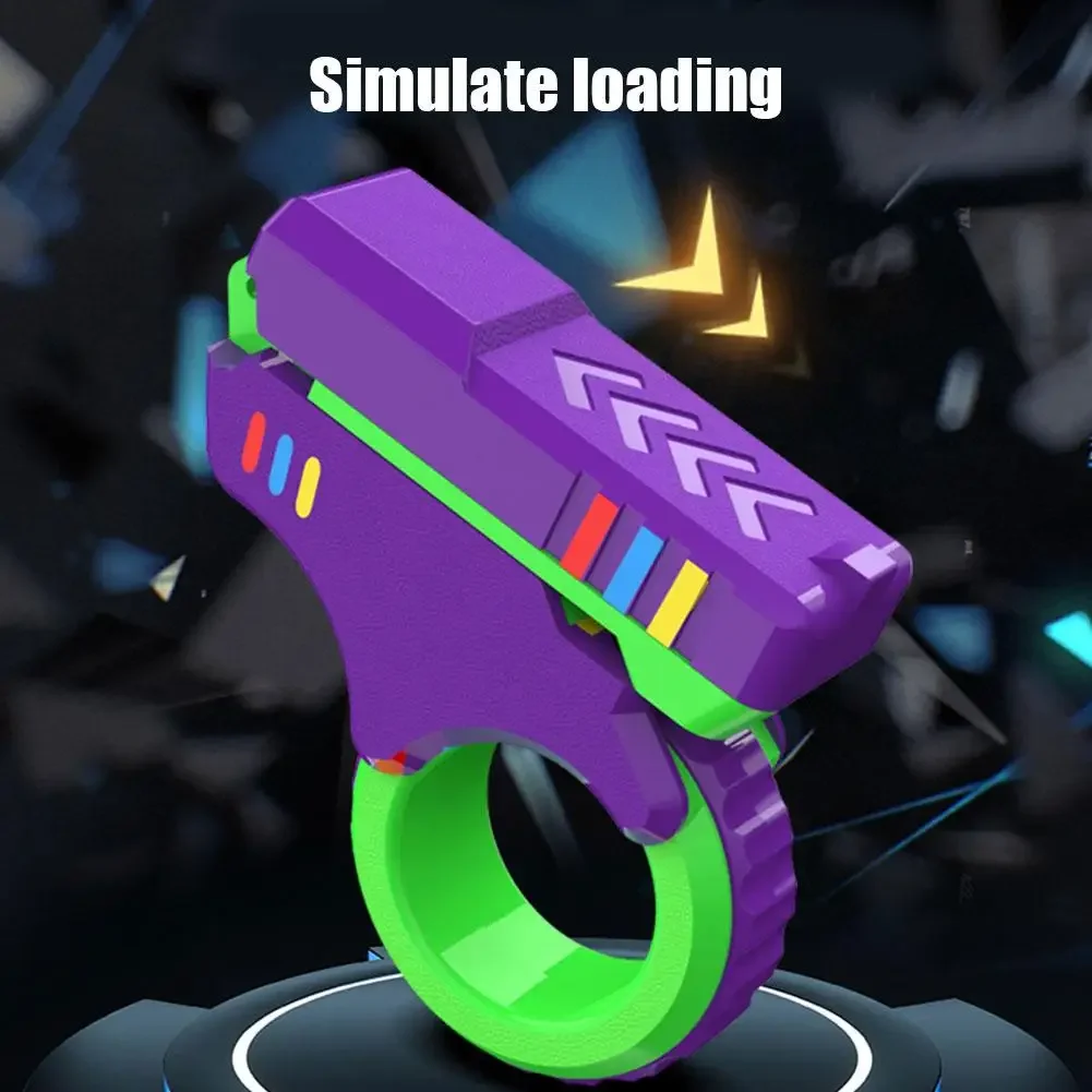 ROTARY Finger Sliders Fidget ของเล่นสํานักงานความดันบรรเทา Slider RATCHET Finger Fidget 3D พิมพ์ Fidegt ToysFingertip Textured