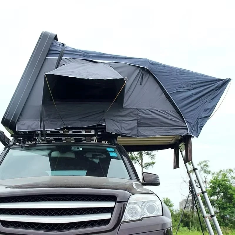 Glamping Roof Top Tent Grand Cherokee Hard Shell Can Four-Season Waterproof Extended Type For India Market