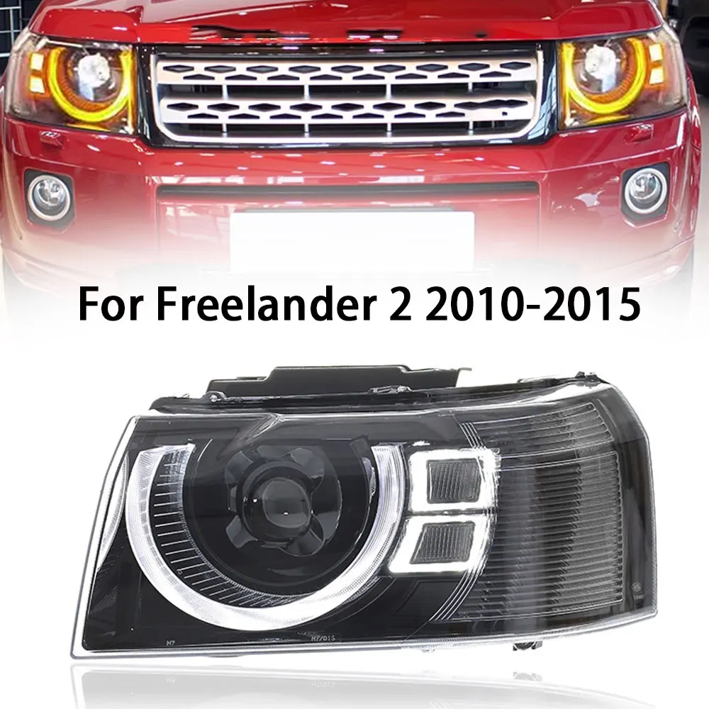 Car Front Lights ForLand Rover Freelander 2 Headlights 2010 - 2015 LED Headlight DRL Projector Lens Auto Accessories