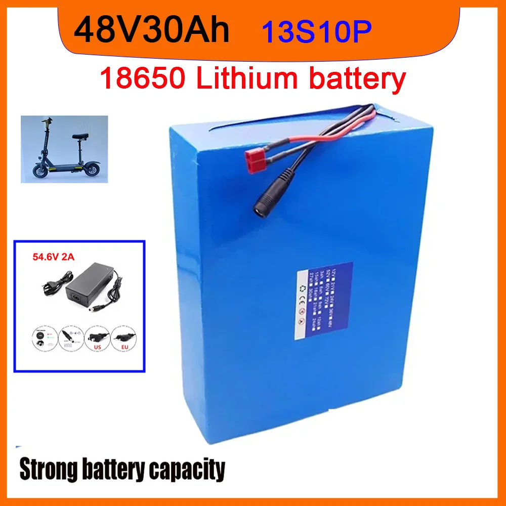 

New 100%Original 48V13s10p 30Ah Lithium Battery Pack 48v 30000mAh 2000W suit bremer R3/R6 E3 Pro F3 Batteries Built in 50A BMS