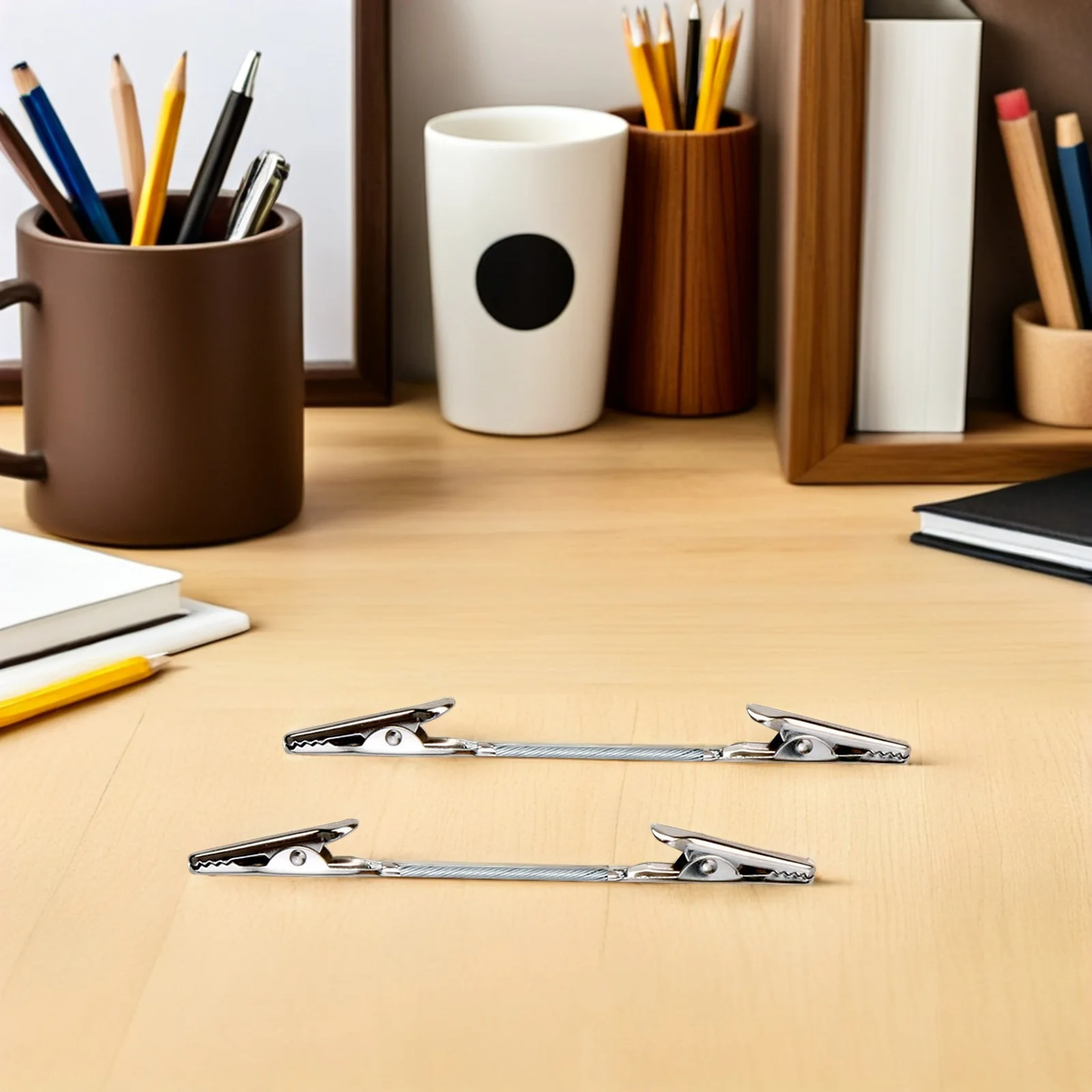 12Pcs Dual Head Alligator Clips Heavy Duty Metal Note Clamps for Fixing Photos Papers Postcards DIY Project Supplies