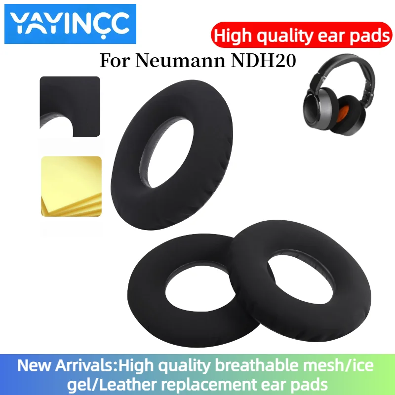 

YAYINCC Replacement Nano skin Earpads With plastic buckle For Neumann NDH20 Ear Cushion Headphone Ear Pad repair parts