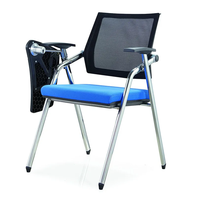

Training chair with writing pad, armrest meeting chair, pulley foldable