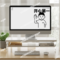 computer monitor stand Double layer acrylic transparent Suspension sensation Office desk keyboard storage monitor stand riser