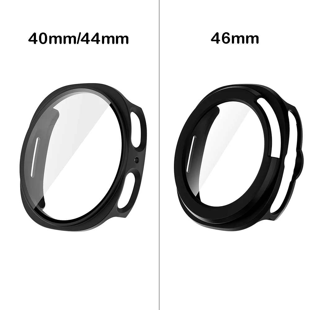 Custodia protettiva per schermo in vetro per PC per Samsung Galaxy Watch 8 40MM 44MM Paraurti protettivo antiurto per Galaxy Watch 8 Classic 46MM