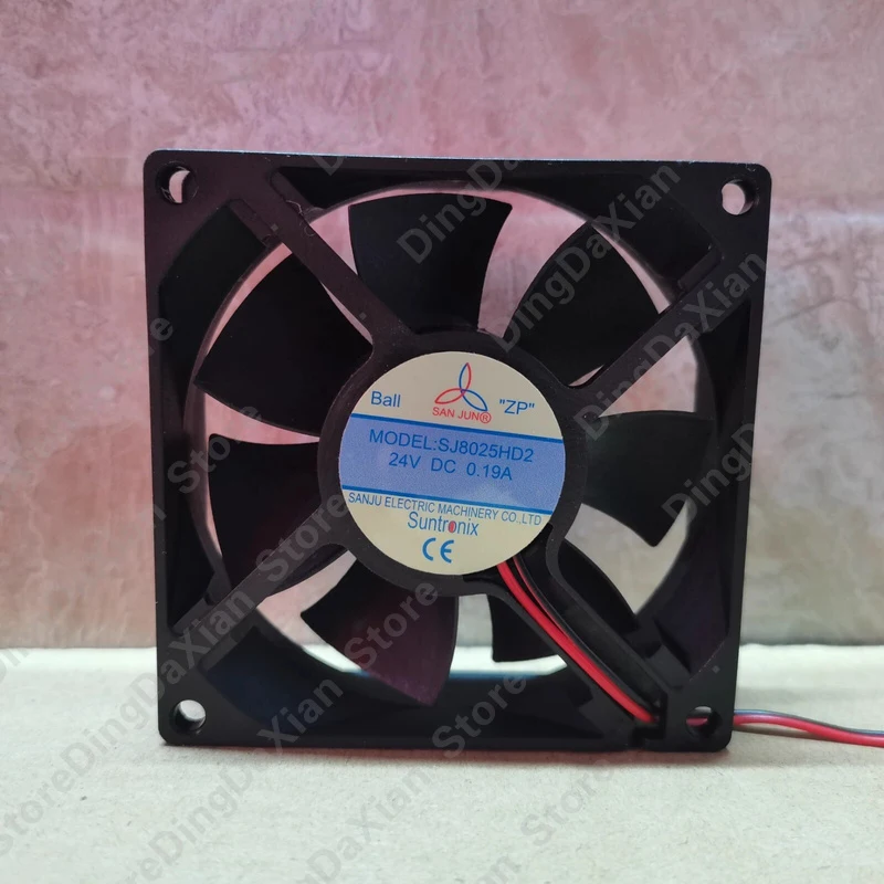 g For 1PCS SJ8025HD2 8025 DC24V 0.19A 8CM 2-Wire Ball Cooling Fan