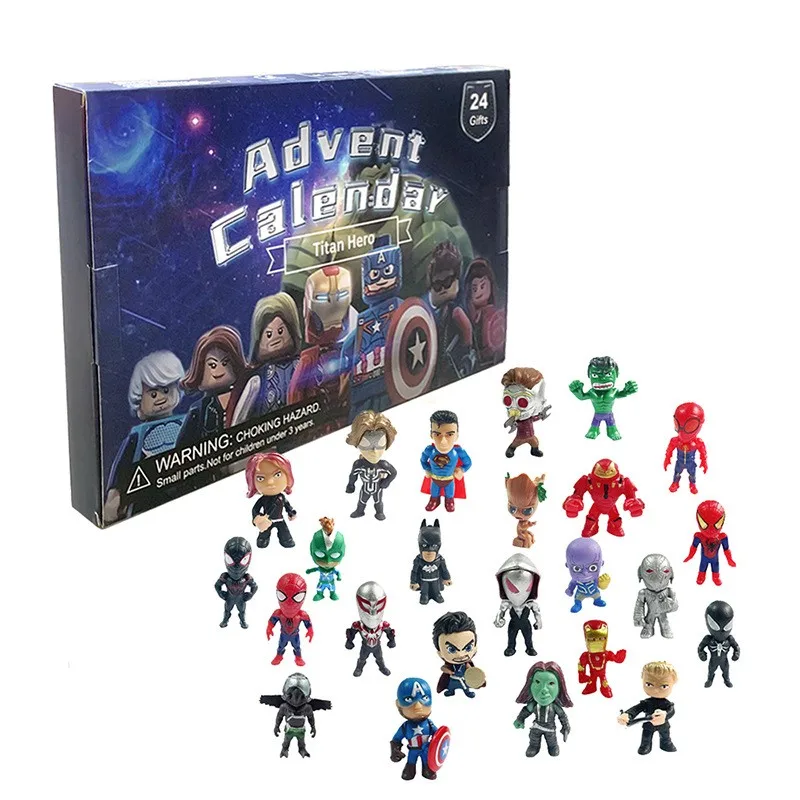 2024 Christmas Calendar Toy 24 Day Countdown Calendar Kit Includes 24 Characters Surprise Gifts For Children And Fans Decoration