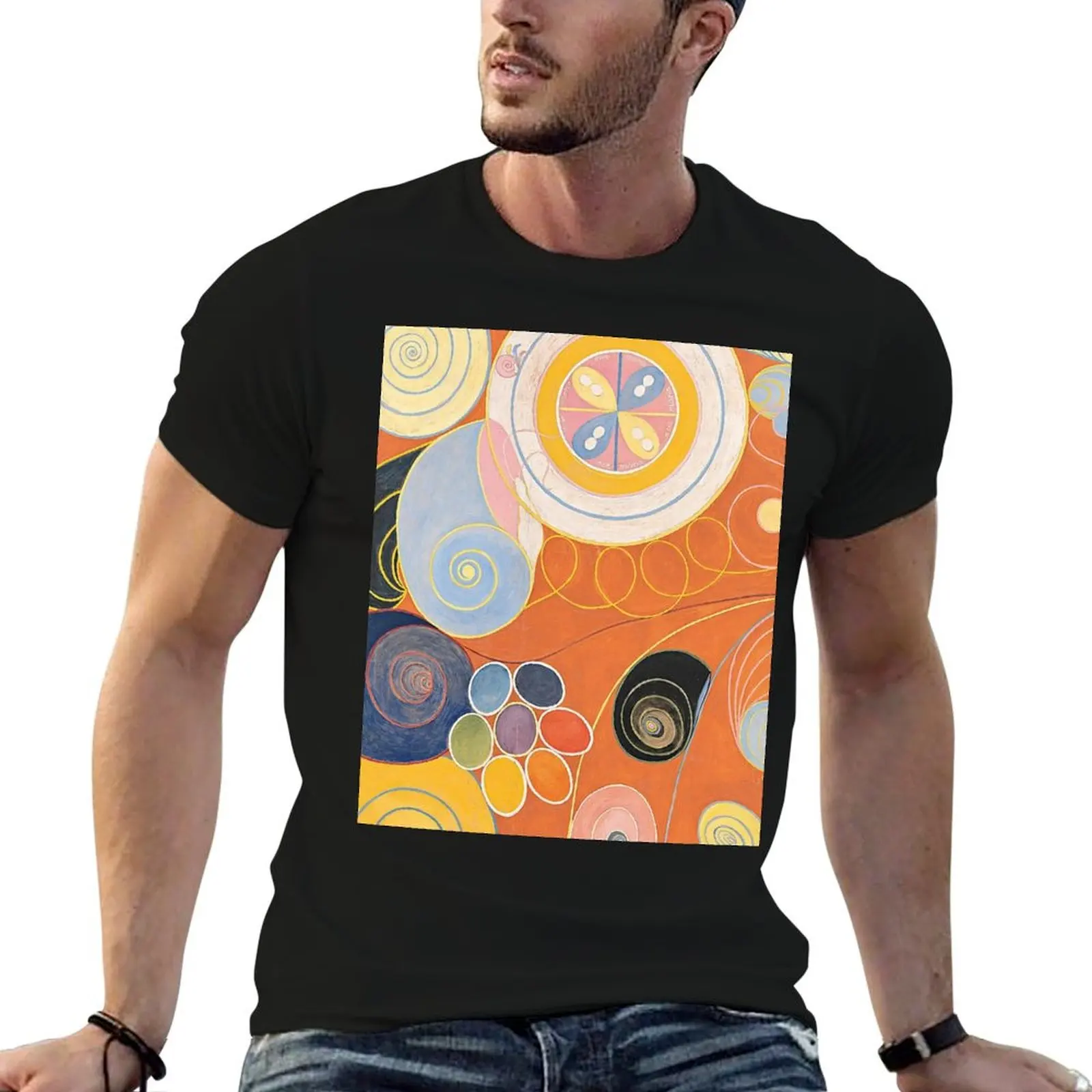 HD Untitled, by Hilma af Klint 1907 HIGH DEFINITION T-Shirt anime clothes street wear mens plain t shirts