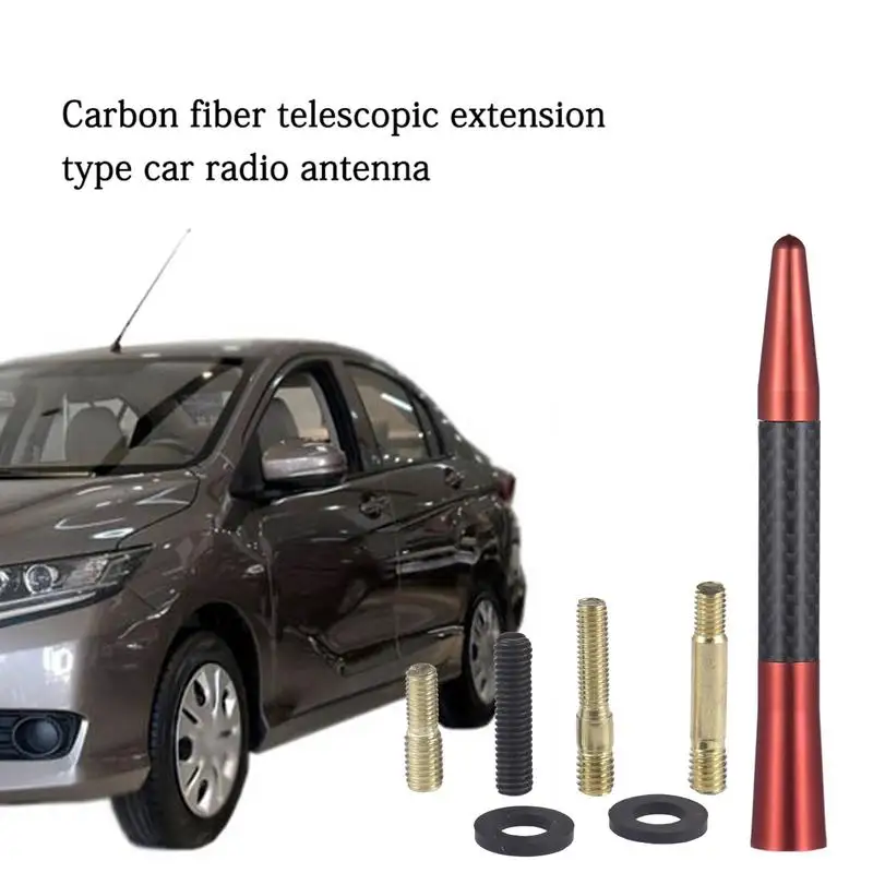 Car Antenna Universal Roof Mount Whip Antenna AM FM Reception WaterResistant Enhanced Signal Stereo Radio Screw Aerial Amplified