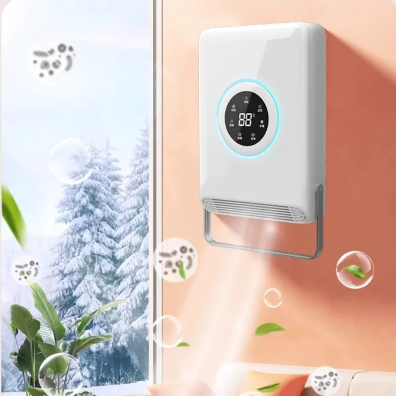 

Обогреватель, портативный обогреватель для стены/настольного компьютера, пульт дистанционного управления и 3 режима, таймер 24 часа, электрический обогреватель с быстрым нагревом 2500 Вт для офиса