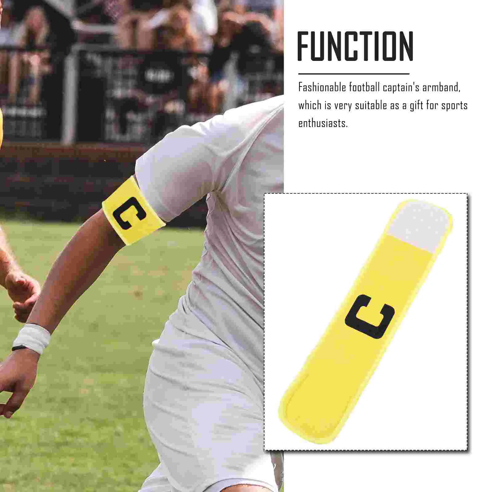 2 Pcs Multicolor Captain Armband Soccer Supply Elastic Multi-function Professional