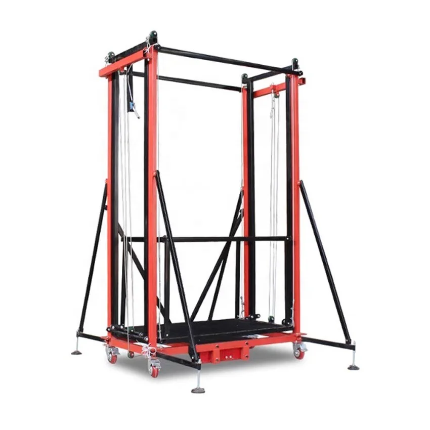 Industrial Foldable Electric Lifting Scaffold 12m Length 500kg Load CE Certified Steel Platform Remote Control Model