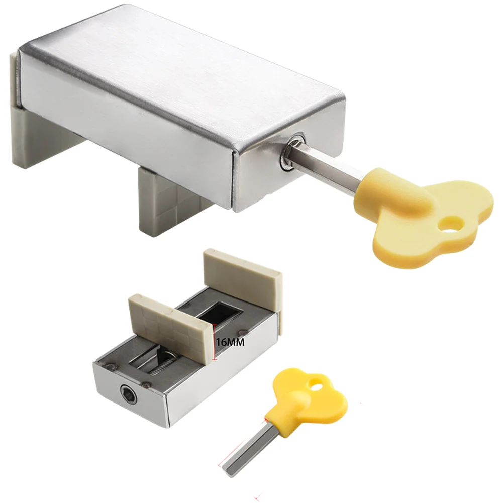 

Heavy Duty Aluminum Window Security Lock With Key For Sliding Door Child Safety Anti-Theft Lock For Home Office And Apartment