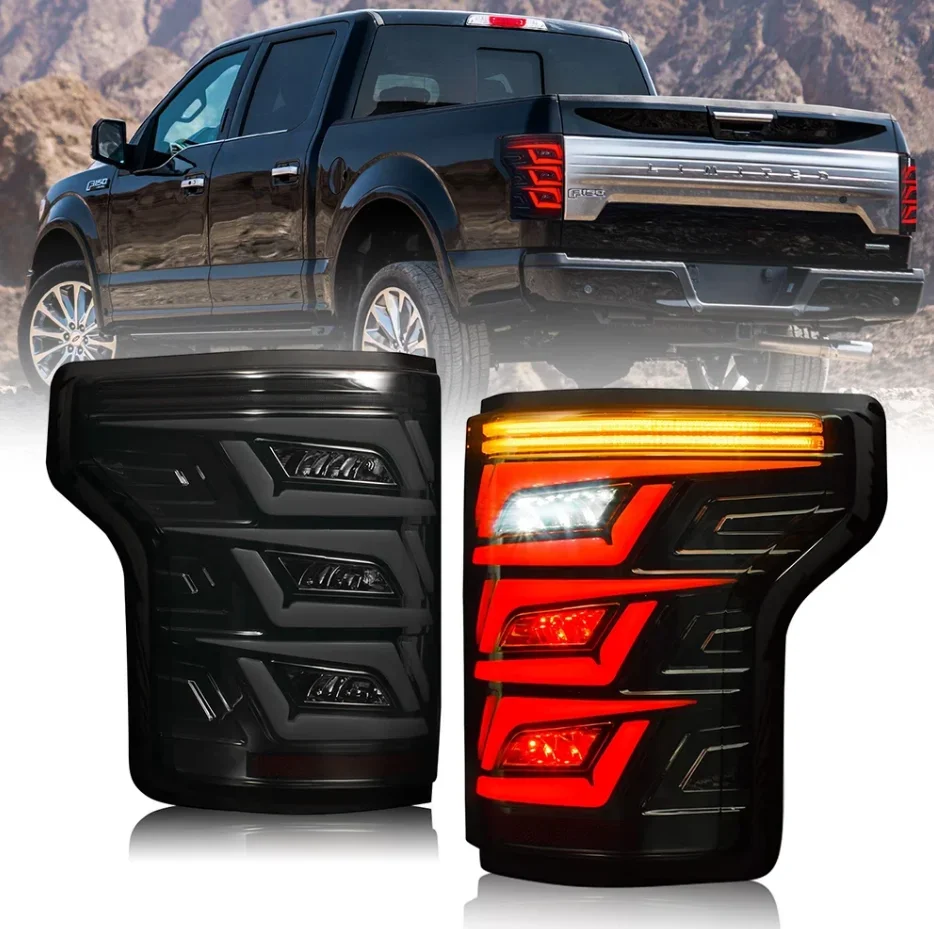 

For Ford F-150 F150 Raptor 2015-2020 led rear tail light DRL stop light turn signal lamp backup lamp LED tail lights