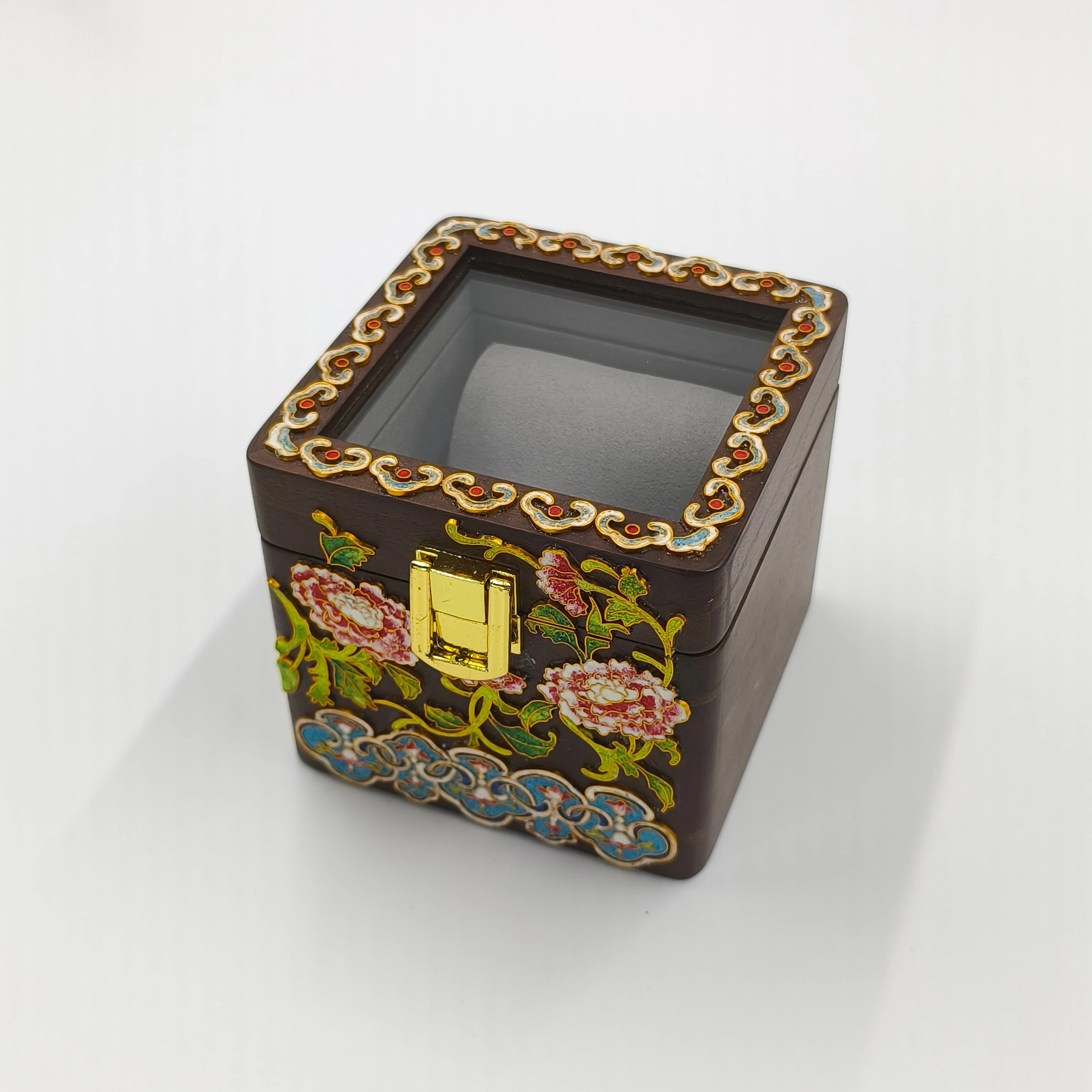 럭셔리 수제 클로이소네 월넛 우드 시계 상자 - 단일  - Luxury Watch Display Case 리뷰 및 가격