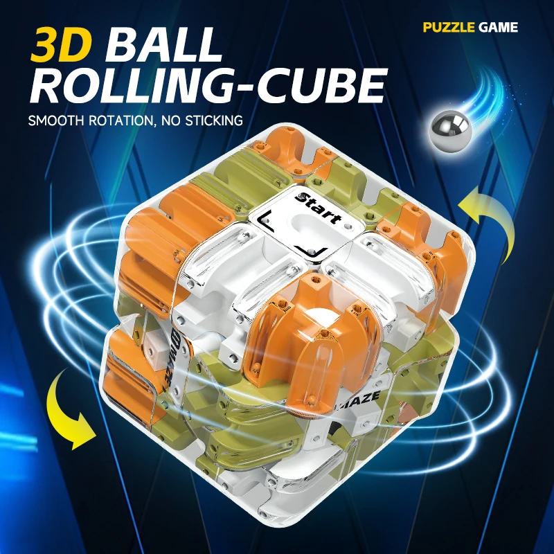 Labirinto 3D Cubo Magico Giocattolo Agitarsi per Rilasciare Lo Stress Autismo Ansia Alleviare Il Cubo Magico Per Adulti Bambini Alleviare Lo Stress Anti-Stress giocattoli