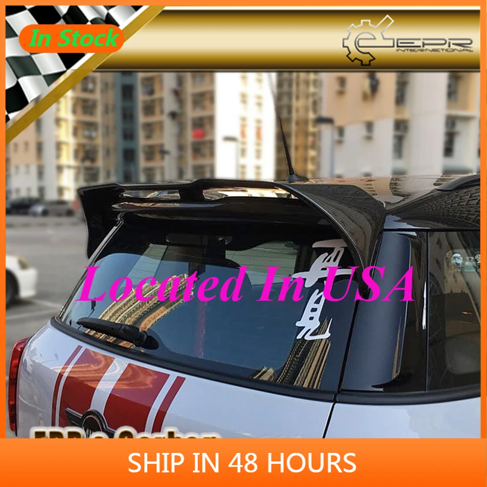 

For Mini R60 Countryman Duell AG Roof Spoiler Body Kit Tuning Carbon Fiber Roof Wing Lip Trim Bodykits