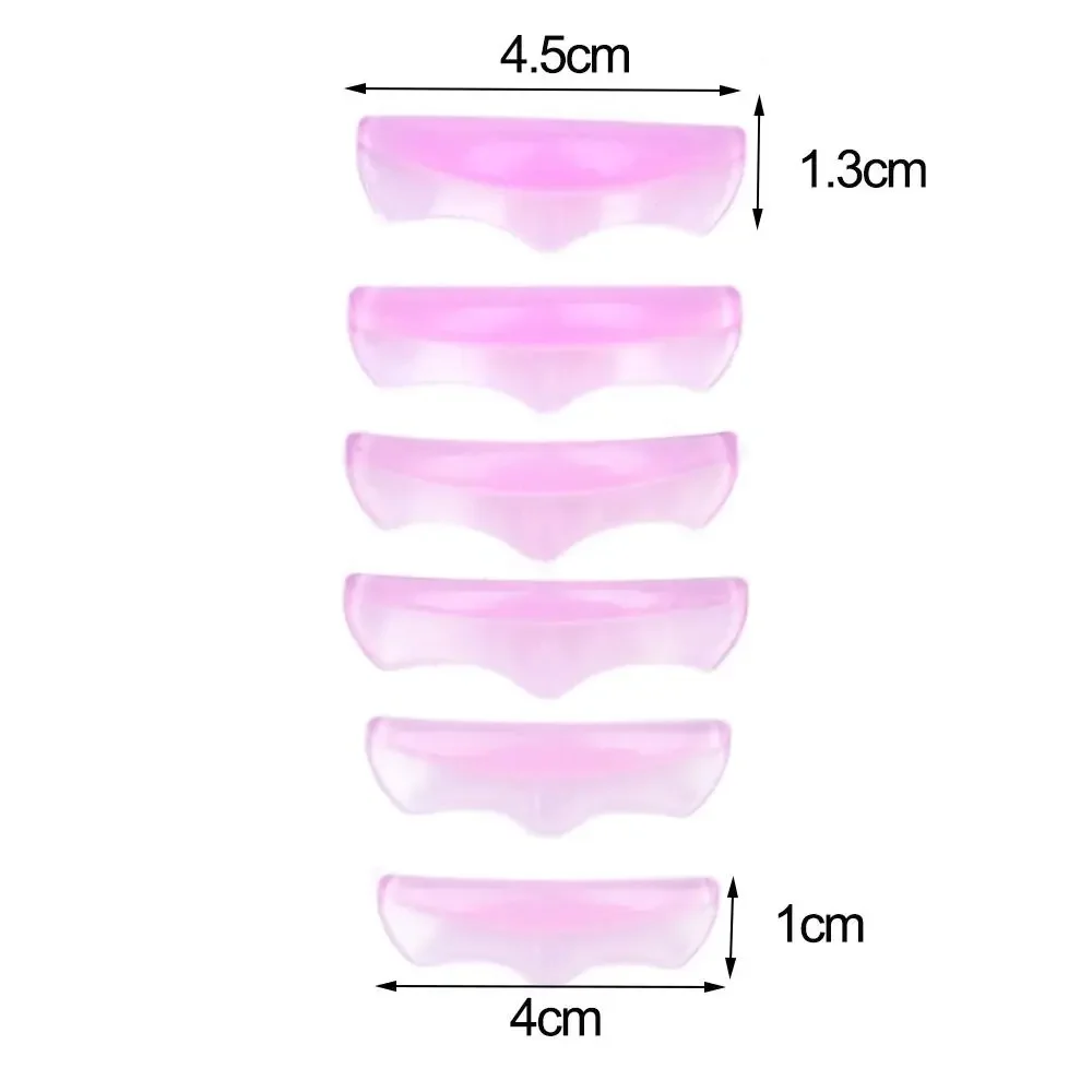 6 paia di accessori per il trucco tampone per permanente ciglia in silicone strumenti applicatori riutilizzabili ciglia kit per sollevamento ciglia fai da te