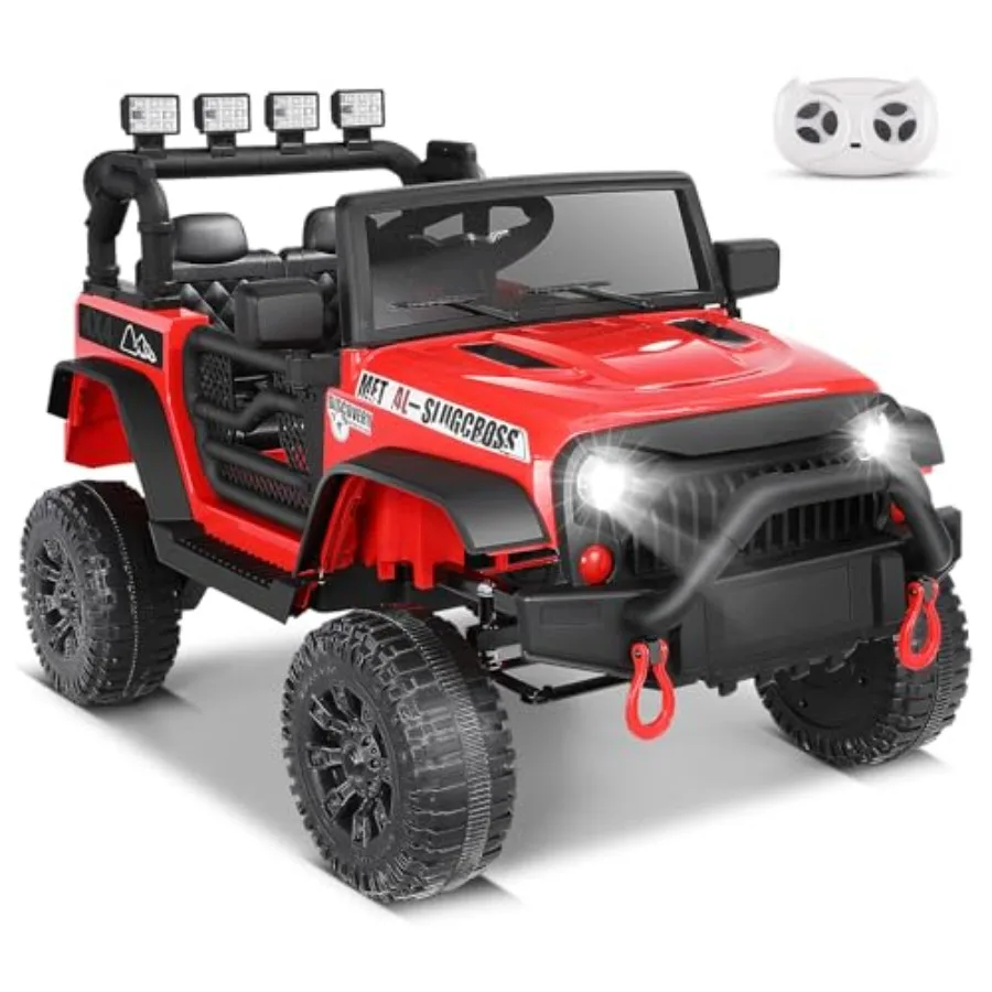 

24V Ride on Car w/Remote Control, Battery Operated Vehicles for Boys&Girls, Upgraded 2×200W Motors,Off-Road Power Wheels Truck,