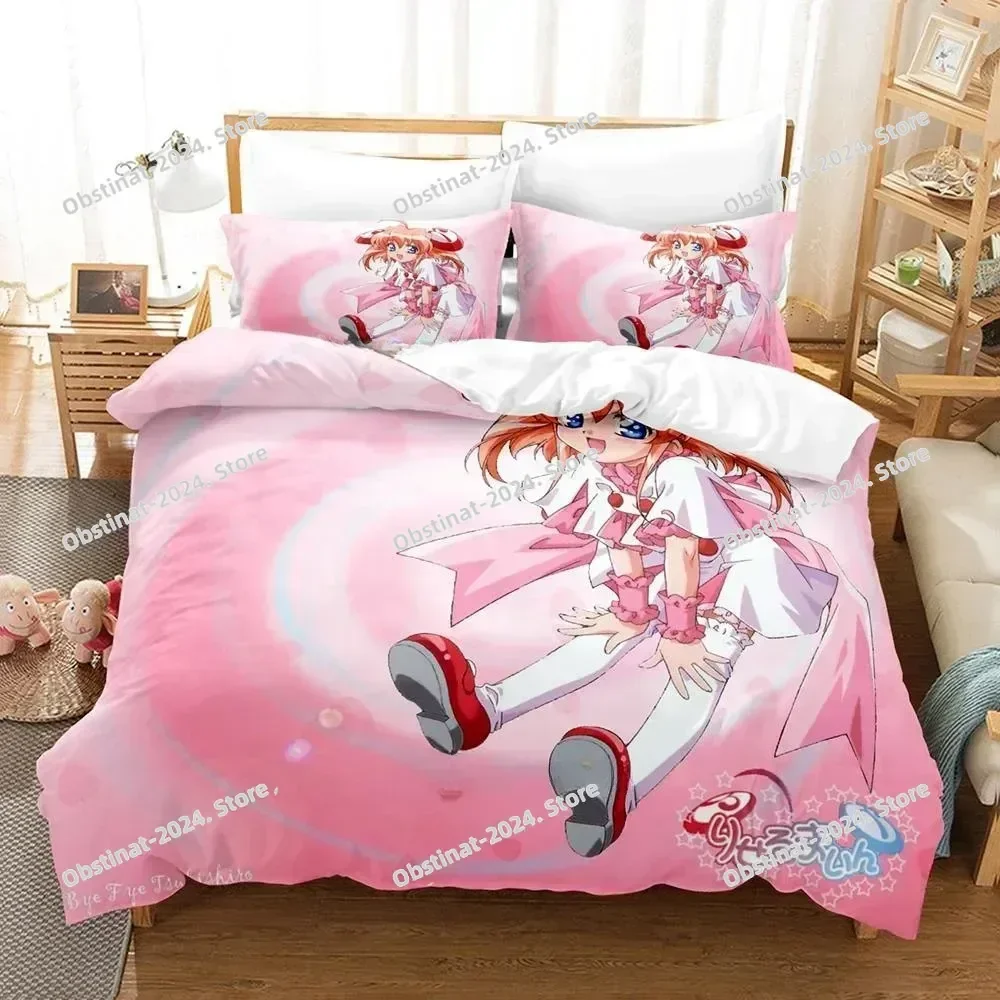 3D 애니메이션 카와이 소녀 리젤마인 침구 세트 베개 커버가 포함된 침대 이불 커버 부드러운 싱글 더블 퀸 슈퍼 킹 사이즈