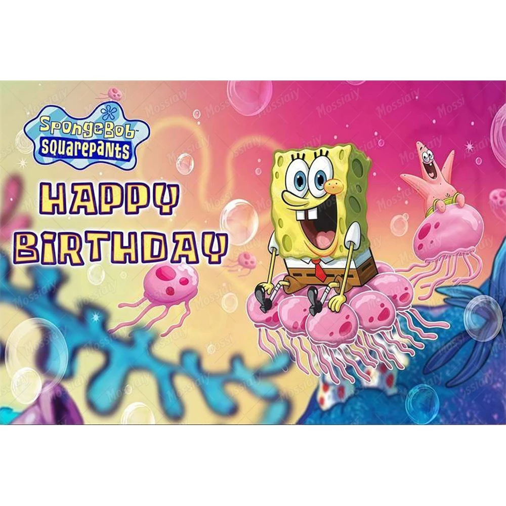 SpongeBob Theme Backdrop Carto - Photography Lighting Backdrop recension och pris