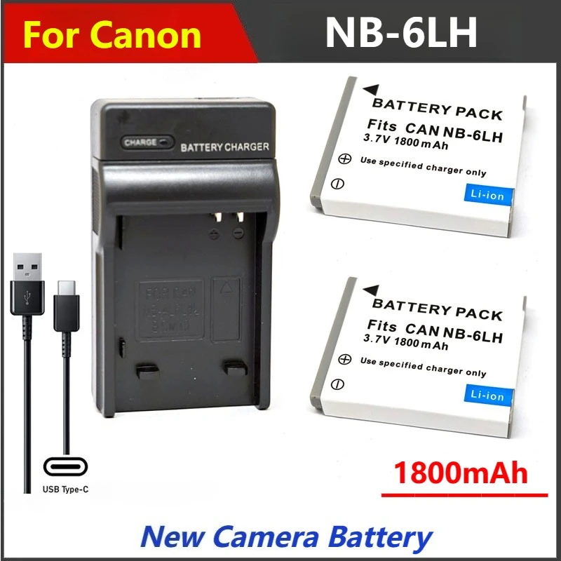 

1800 мАч NB-6L NB-6LH NB 6L 6LH Зарядное устройство для камеры Canon IXUS 95 105 300 310 SX600 SX280 SX275 SX260 SX510 SX500 SX240HS