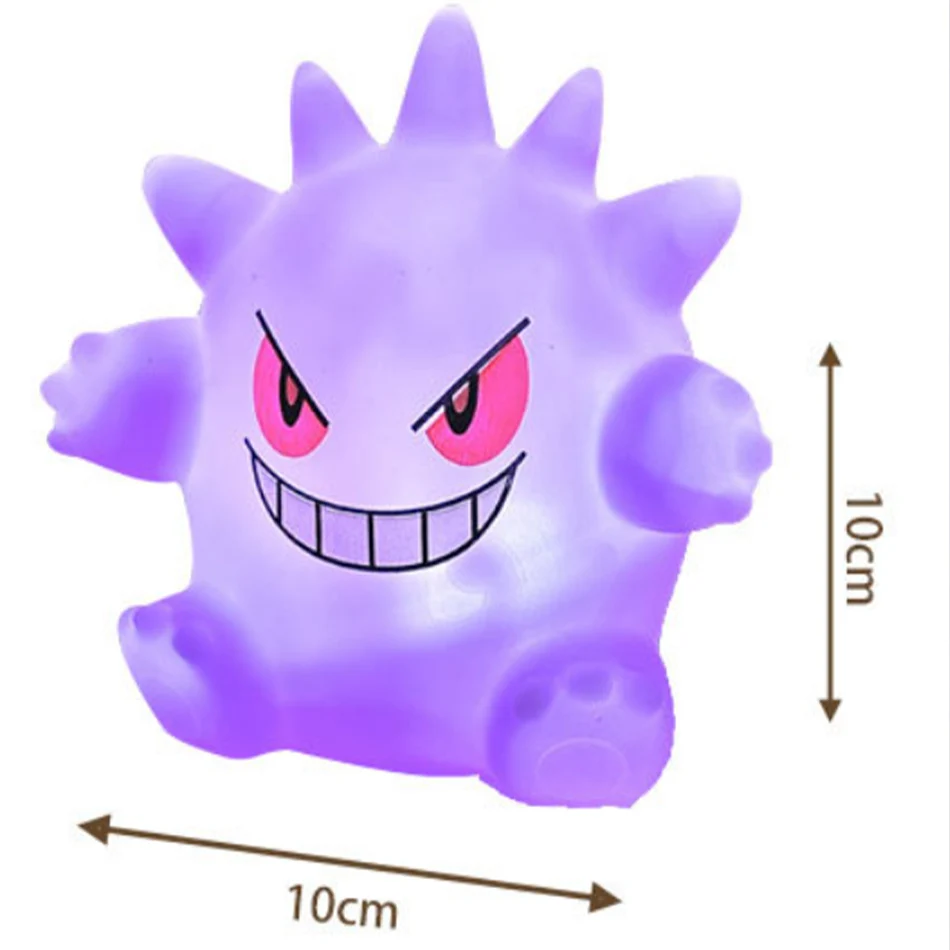 Pokemon Figures Night Light gengar Model Bedside Lamp Demon Doll Halloween Toy Gift Children Creative Collection Glowing Toys