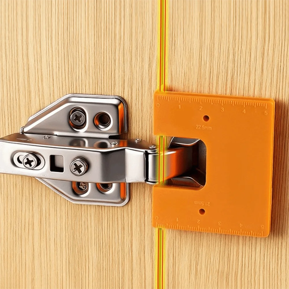 Double Sided Scale Hinge Installation Fixing Plate with Magnetic Fixed Hinge Installation Positioning Piece