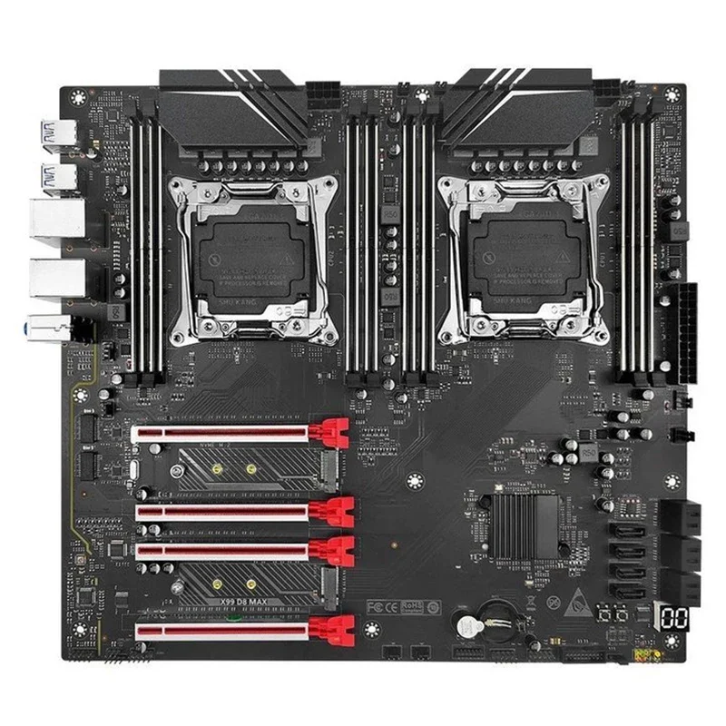 

X99-D8 двойная основная плата, набор процессоров, процессор DDR4E5V3/V4, компьютерная игра, многоразовый