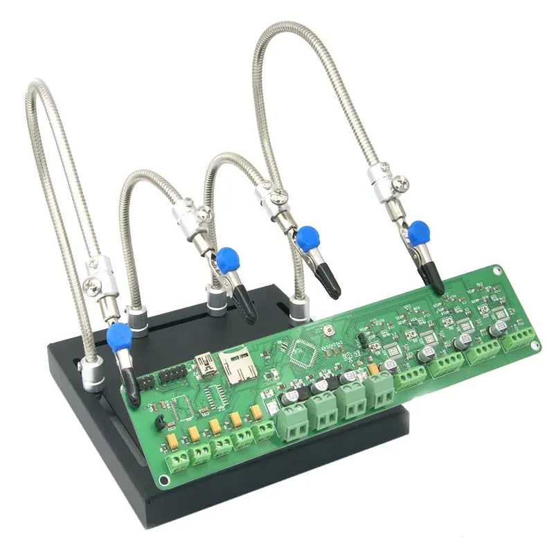 Alligator clips snake tube circuit board bracket repair PCB  video game fixture soldering station